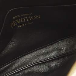 مملوكة مسبقًا حقيبة كتف دولتشي أند غابانا سوفت ديفوشن جلد ذهبي