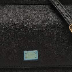 مملوكة مسبقًا حقيبة دولتشي أند غابانا يد علوية ميس سيسيلي متوسطة جلد أسو د