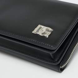 Pre Owned Dolce & Gabbana Mini Black Leather Crossbody Bag