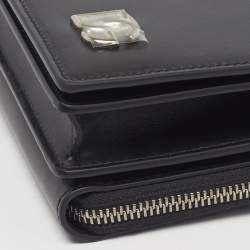 Pre Owned حقيبة كروس بودي جلدية سوداء صغيرة دولتشي أند غابانا