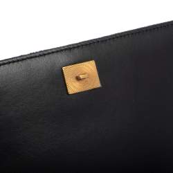 مملوكة مسبقًا حقيبة كتف دولتشي أند غابانا ديفوشيون سلسلة قطيفة ماتيلاس أسود