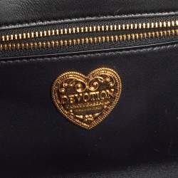 مملوكة م سبقًا حقيبة كتف دولتشي أند غابانا ديفوشيون سلسلة قطيفة ماتيلاس أسود