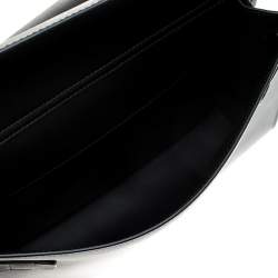 Pre Owned Dolce & Gabbana Black Leather Sicily 58 Top Handle Bag