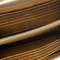 Pre Owned حقيبة كلتش دولتشي أند غابانا ذا لوفرز ايفينينغ جلد ذهبي 