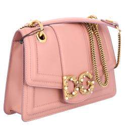 مملوكة مسبقًا Dolce & Gabbana Blush Pink Leather DG Amore Bag
