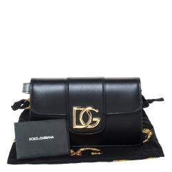 Dolce & Gabbana Black Leather DG Millenials Belt Bag