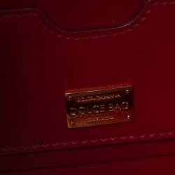 Pre Owned حقيبة يد دولتشى أند غابانا يد علوية بيانو بوكس جلد وإكريللك طباعة متعددة الألوان