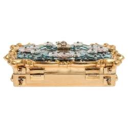 Pre Owned حقيبة دولتشي أند غابانا باروك دولتشي بوكس متعددة الألوان مرآة من الأكريليك 