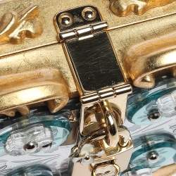 Pre Owned حقيبة دولتشي أند غابانا باروك دولتشي بوكس متعددة الألوان مرآة من الأكريليك 