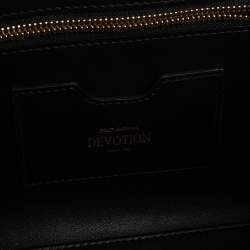 Pre Owned Dolce & Gabbana Green Quilted Velvet Large Devotion Shoulder Bag