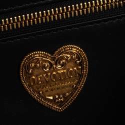 Pre Owned حقيبة كتف دولتشي أند غابانا ديفوشيون متوسطة سلسلة قطيفة مبطن أحمر