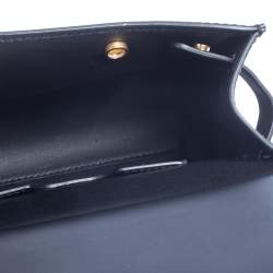 Pre Owned Dolce & Gabbana Black Leather Mini Sicily 58 Top Handle Bag