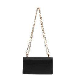 مملوكة مسبقًا Dolce & Gabbana Black Leather DG Girls Shoulder Bag
