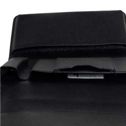 مملوكة مسبقًا Dolce & Gabbana Black/Brown Leopard Print Coated Canvas Sicily Lipstick Wallet on Chain