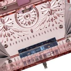 Pre Owned Dolce & Gabbana Pink Plexiglass Cinderella Top Handle Bag