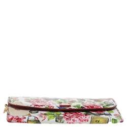 Pre Owned Dolce & Gabbana Multicolor Secret Butterfly Print Leather Chain Clutch Bag