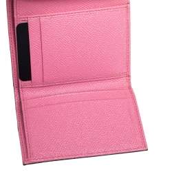 مملوكة مسبقًا Dolce & Gabbana Black/Brown Leopard Print Coated Canvas Trifold Wallet