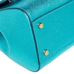 مملوكة مسبقًا حقيبة دولتشي أند غابانا ميس سيسيلي متوسطة جلد نقش سحلية رمادي