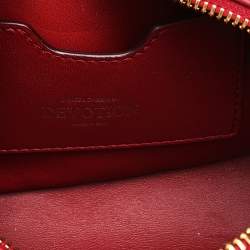 Pre Owned Dolce & Gabbana Red Matelassé Leather Devotion Crossbody Bag