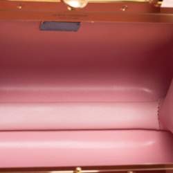 Pre Owned Dolce & Gabbana Rose Quartz Acrylic Miss Sicily Box Clutch
