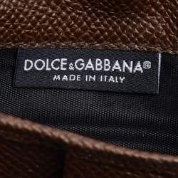 Dolce & Gabbana Brown Leather Miss Sicily Von Wallet on Chain