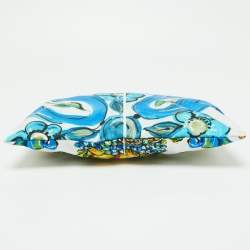 Dolce & Gabbana Multicolor Print Nylon Zip Pouch