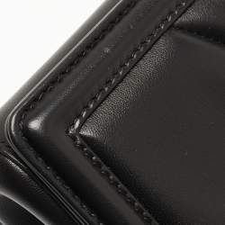 Pre Owned Dolce & Gabbana Black Leather Devotion Mordore Crossbody Bag