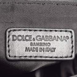 Pre Owned Dolce & Gabbana Bambino Red/Black Leopard Print Patent Leather Mini Sicily Top Handle Bag
