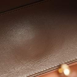 Pre Owned Dolce & Gabbana Brown Leather Mini Sicily 62 Tote 