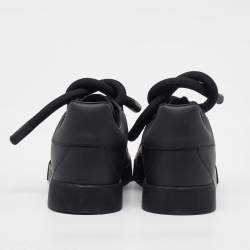 Dolce & Gabbana Black Leather Low Top Sneakers Size 39