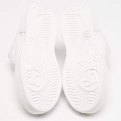 Pre Owned Dolce & Gabbana White Leather Roma Sneakers Size 38