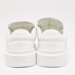Pre Owned Dolce & Gabbana White Leather Roma Sneakers Size 38