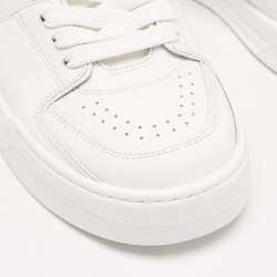 Pre Owned Dolce & Gabbana White Leather Roma Sneakers Size 38