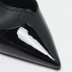 Pre Owned Dolce & Gabbana Black Patent Leather Pointed Toe Pumps Size 38