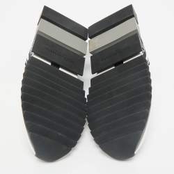 Dolce & Gabbana Black/White Stretch Fabric Sorrento Slip-On Sneakers Size 39