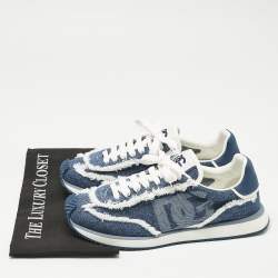 مملوكة مسبقًا حذاء رياضي برباط أريا جينز أزرق كحلي دولتشي أند غابانا مقاس 41