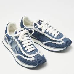 مملوكة مسبقًا حذاء رياضي برباط أريا جينز أزرق كحلي دولتشي أند غابانا مقاس 41