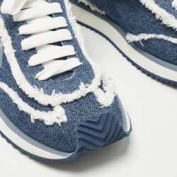 مملوكة مسبقًا حذاء رياضي برباط أريا جينز أزرق كحلي دولتشي أند غابانا مقاس 41