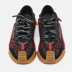 Pre Owned Dolce & Gabbana Multicolor Nylon and Suede Ns1 Low Top Sneakers Size 41.5
