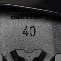 Pre Owned Dolce & Gabbana Brown/Black Leopard Print Rubber Ankle Rain Boots Size 40