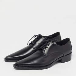 Pre Owned Dolce & Gabbana Zanzara Size 38.5 Black Leather Derby
