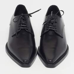 Pre Owned Dolce & Gabbana Zanzara Size 38.5 Black Leather Derby