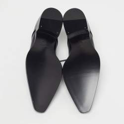 Pre Owned Dolce & Gabbana Zanzara Size 38.5 Black Leather Derby