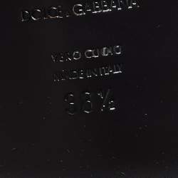 Pre Owned Dolce & Gabbana Zanzara Size 38.5 Black Leather Derby