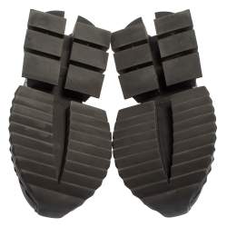 Pre Owned Dolce & Gabbana Black Leather Super Queen Low Top Sneakers Size 41