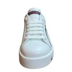 Pre Owned Dolce & Gabbana Red Portofino Sneakers Size EU 36