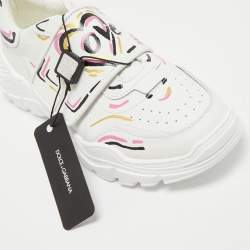 Pre Owned Dolce & Gabbana White Leather Daymaster Sneakers Size 36
