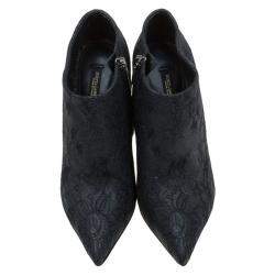 Dolce & Gabbana Black Lace Ankle Boots Size 36