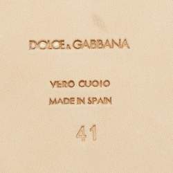 مملوكة مسبقًا Dolce & Gabbana Pink/Yellow Pineapple Print Brocade Espadrilles Flats Size 41