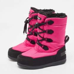 Dolce & Gabbana Pink Nylon Snow Boots Size 35/36